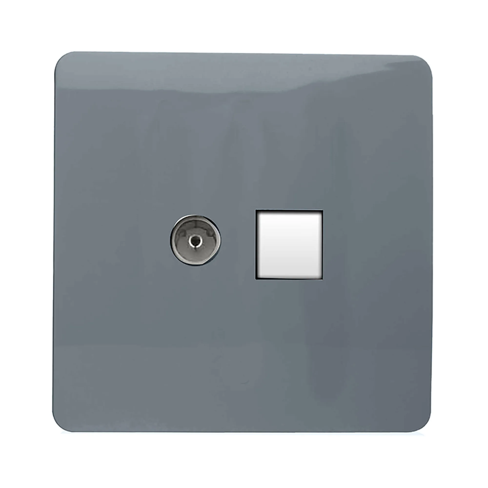 ART-TLP+TVWG  TV Co-Axial & Telephone Warm Grey